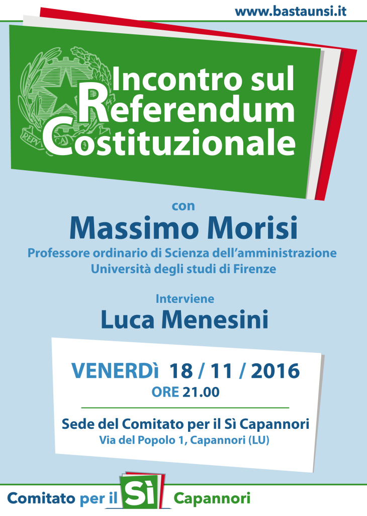 Incontro sul referendum