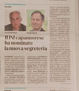 pd capannori nomina nuova segreteria